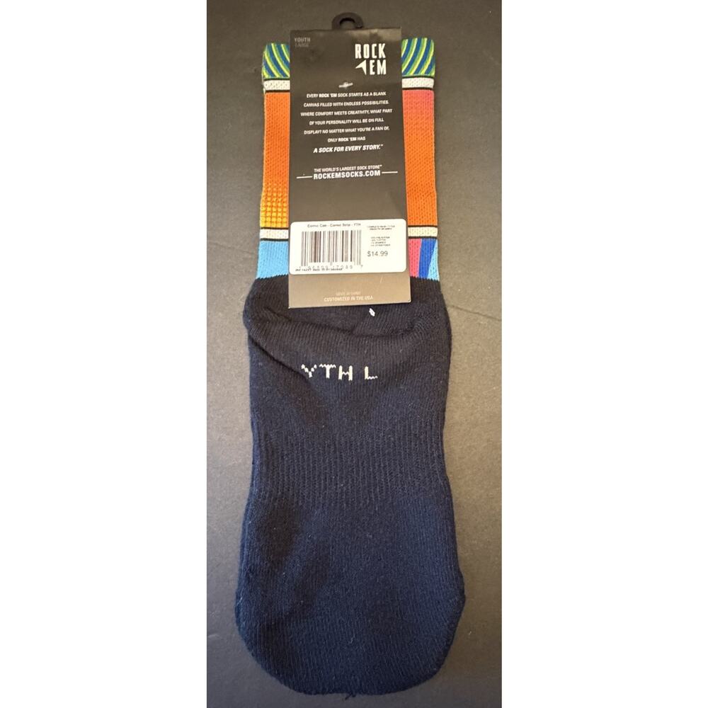 NWT San Diego Comic Con SDCC Official Rock ‘EM Socks~Comic Strip Yth L 2-5.5 - Picture 5 of 10